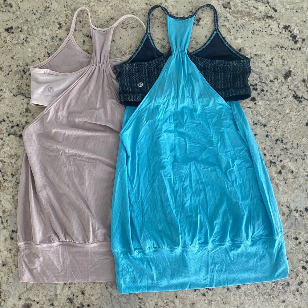 🍋 TWO (2) Lululemon No Limits 2 in 1 Tanks